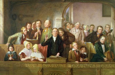 A Village Choir by Thomas Webster